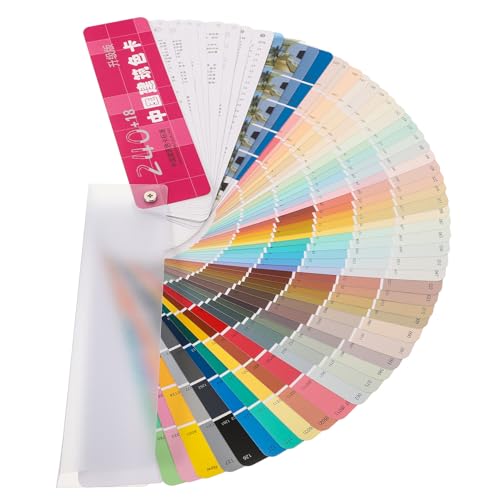 HOMSFOU Nuanciers D'architecture 900 Cartes Couleur En Papier Et Plastique Pour Correspondance Des Couleurs De Base En Peinture