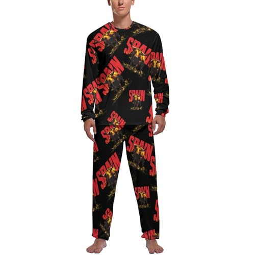 Spain Spanish Bullfight Pajamas for Men Lounge Sleepwear Long Sleeve Shirt And Trousers 2-Piece Pjs Set