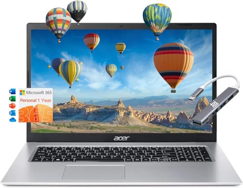 acer Aspire 1 A115-32-C96U Home & Student Slim Laptop (15.6" FHD, Intel Celeron N4500, 16GB RAM, 512GB SSD, UHD Graphics) 1-Year