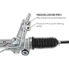 Speedway Motors 1982-88 High-Flow T-Bird Power Steering Rack & Pinion for Mustang II Crossmembers, Includes AN -6 Adapters, Direct Fit Upgrade, Superior Build Quality