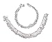 Duel on Jewel Ethnic Pakistani Indian Silver Tone Payal Anklet Pair Curved Edges with Colorful Beads