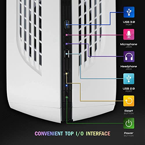 Periphio Warp Gaming Pc Computer With 4In1 Rgb Gaming Bundle | Amd Athlon 3000G | Radeon Vega 3 Igpu (2Gb) | 500Gb Ssd | 16Gb Ddr4 Ram | Windows 10 Desktop + Rgb Mouse, Keyboard, Headset, Xxl Desk Mat #TOP3