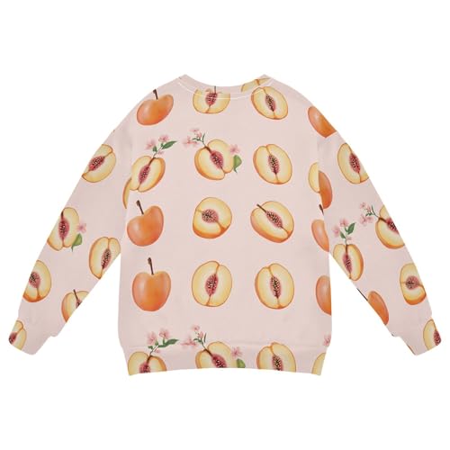 JUNZAN Art Marula Fruit Blush Big Boys Hooded Sweatshirt Long Sleeve Kids Pullover Hoodie Athletic 4T2