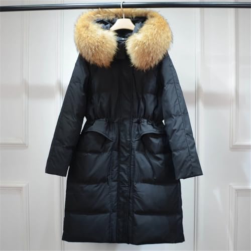 Women's Winter Windproof Warm Down Coats Slim Thicken Hooded Fashions Long Puffer Jacket3
