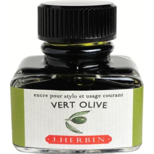 4 Stück traditionelle Tinte in Flasche, 30 ml, Olivgrün