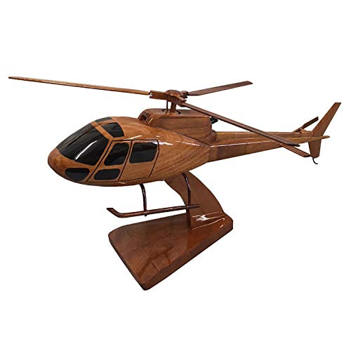 Eurocopter AS350 Écureuil Squirrel Airbus Helicopters H125 Light Utility Helicopter Wooden Executive Desktop Model