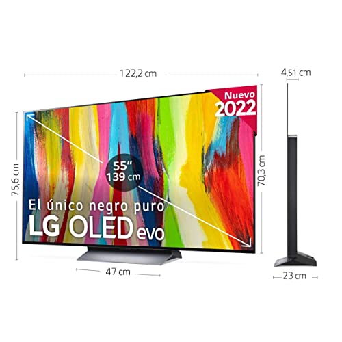 Televisor-LG-OLED55C24LA-Smart-TV-webOS22-55-Pulgadas-139-cm-4K-OLED-EVO-Procesador-Inteligente-Potencia-4K-a9-Gen-5-IA-Compatible-formatos-HDR-HDR-Dolby-Vision-y-Dolby-Atmos-TV-para-Gaming