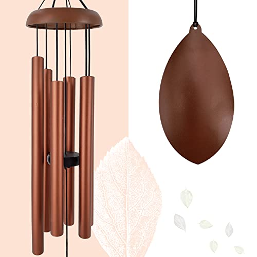 ASTARIN Wind Chimes for Outside Deep Tone 36 Inch Windchime OutdoorsChimes for Outdoors Sympathy Wind Chimes Memorial for Mom DadRed Copper