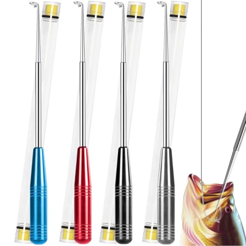 SKEIDO 4Pcs Fish Hook Remover Tool, Fishing Hook Quick Remov...