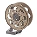 Suncast 125 ft. Sidetracker Wall Mount Garden Hose Reel with Guide, Dark Taupe