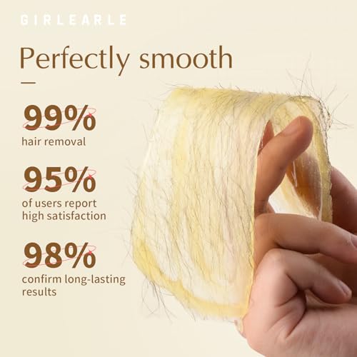 Image of GIRLEARLE Hard Wax Beads, 1lb Honey Wax Beans for Hair Removal, Hard Wax for Sensitive Skin at Home, Wax Refill Perfect for Brazilian Bikini, Legs, Facial, Eyebrow and Full Body for Women and Men