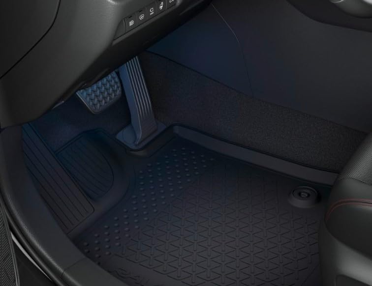 Tapis de sol hybride de voiture en caoutchouc pour Toyota Rav4 2019