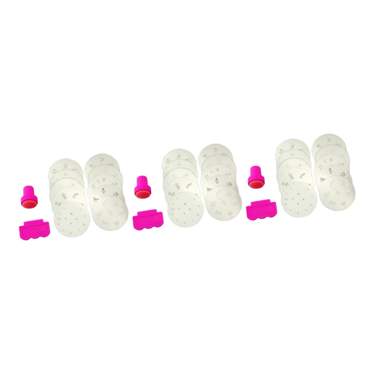 minkissy 30 Uds Placas De Estampado De Uñas Estampado De Arte De Uñas Placa De Sello Para Uñas Calcomanías De Manicura Estampador De Arte De Uñas Plantilla De Sello De Impresión