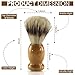 Iconikal 2-Pack Wood Handled Badger Hair Shaving Brush For Use With Aeorsol-Free Shaving Cream
