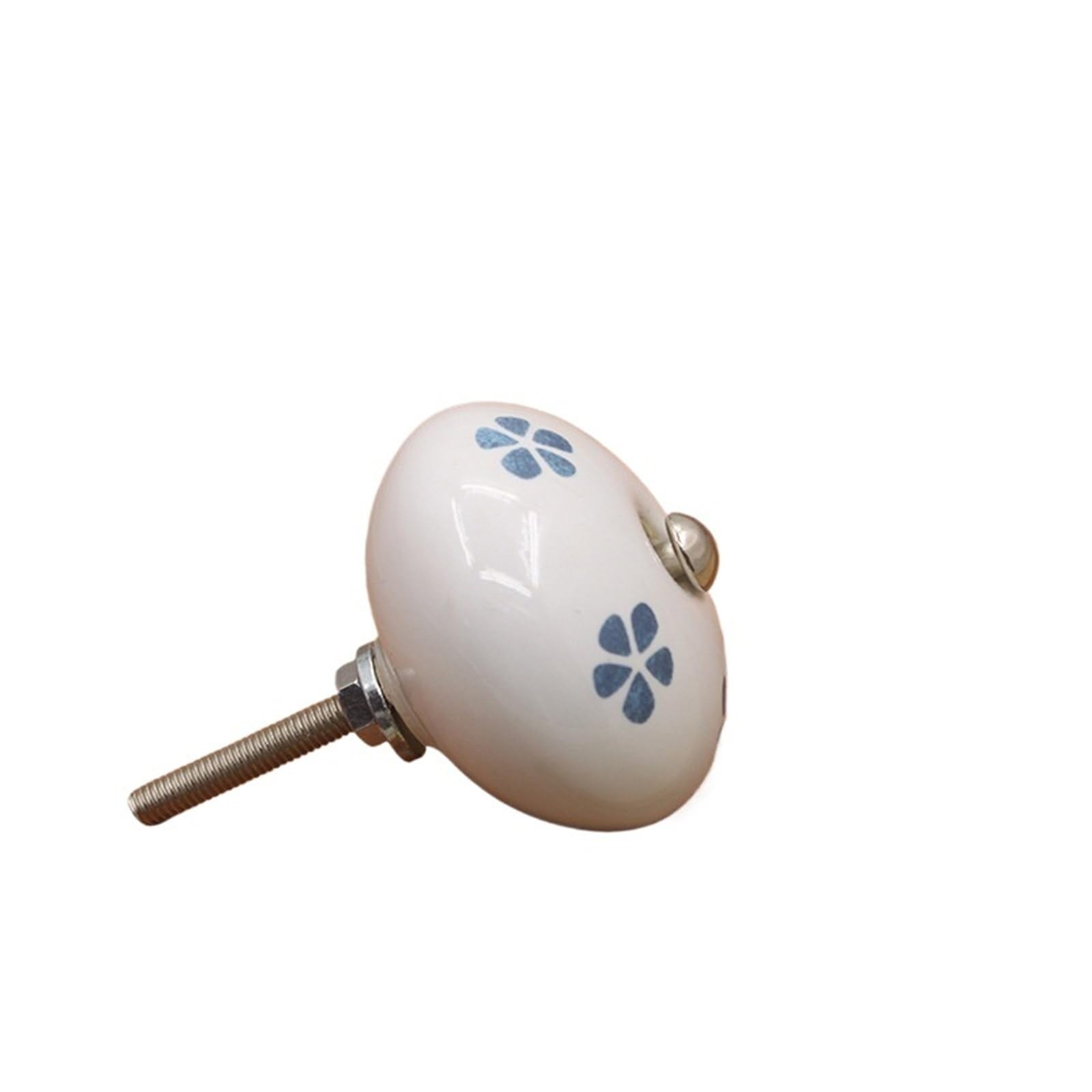 PADGCNOR Single Hole Handles Antique Furniture Pastoral Ceramic Cupboard Single Hole Wardrobe Handle Drawer Shoe Door(Color 2)