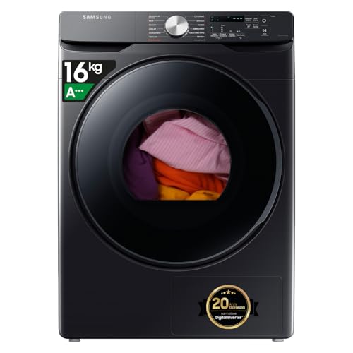 Samsung Asciugatrice grandi capacità DV16T8520BV/ET, 16 kg, Hybrid Heatpump, Classe A+++, Wifi,...