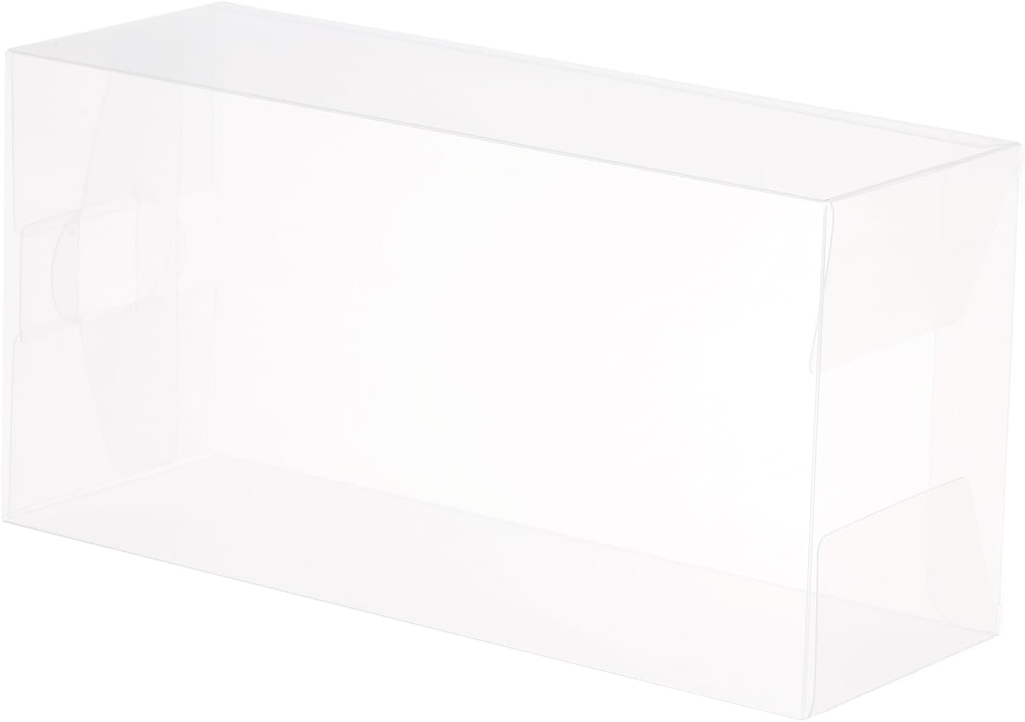 MECCANIXITY Plastic Retail Boxes 3.9"x2.7"x7.9" (100x70x200mm) Gift Box with Protecting Film for Candy, Cookies, Christmas, Wedding, Party Wrapping Clear Pack of 30