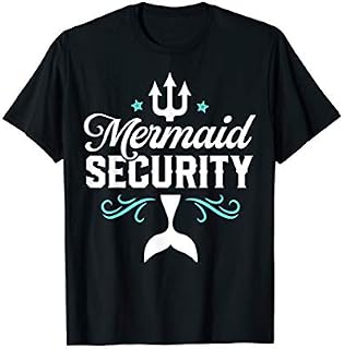 Mermaid Security Funny Merman Swimmer Swimming Birthday Gift T-Shirt