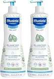 Mustela Detergente Delicato, Corpo e Capelli, per Neonati, Bambini, Adatto a tutta la Famiglia - Deterge Delicatamente e Non Brucia agli Occhi, 93% Ingredienti di Origine Naturale (750ml)