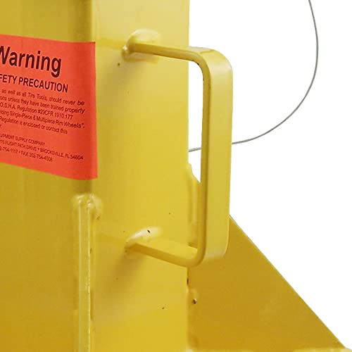 ESCO 22 Ton Heavy Duty Jack Stands with Locking Support Pin, 1 Pair, Yellow