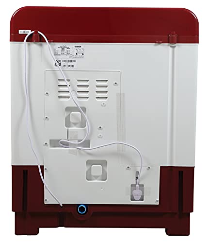Image of Havells-Lloyd 8 Kg 5 Star Semi-Automatic Top Load Washing Machine (LWMS80RE1 Red, Active Soak)
