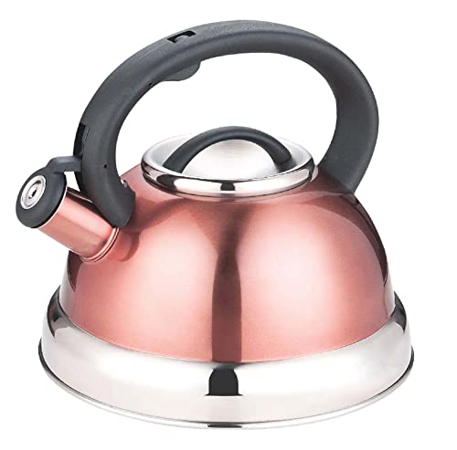 Chaleira com Apito Crown em Aço Inox Rose Gold 3l Wincy