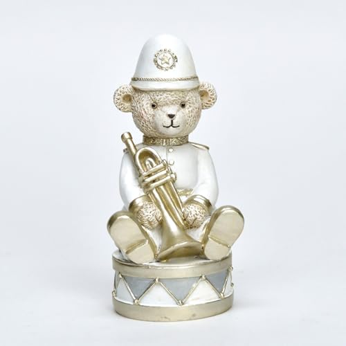 プレイングベアオンドラムオブジェ(トランペット)くま雑貨 テディベア オブジェ 置物 ミニチュア かわいい おしゃれ クリスマス