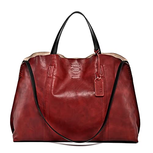 Image of OLD TREND Genuine Leather Forest Island Tote | Spacious Handbag with Removable Inner Pouches