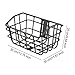 Colaxi Bike Basket Accessory Front Sturdy Construction Easily Install Large Capacity Black Cargo Basket for Riding Luggage Outdoor, Bike Basket