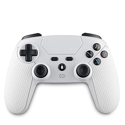 Spartan Gear - Aspis 3 Wired & Wireless Controller (Compatible with PC [wired] and Playstation 4 [wireless]) (colour: White)