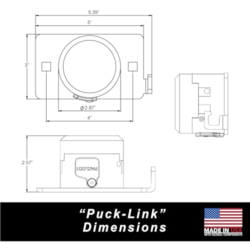 Image of PACLOCK's SR-6A Puck-Link, Keyed Different, with 8mm x 3' USA Square Chain
