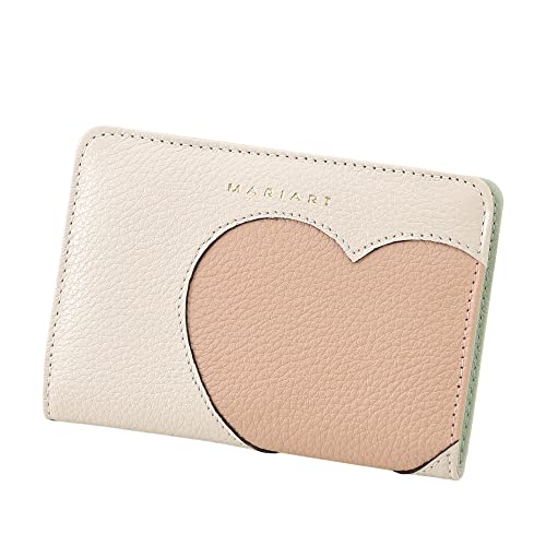 Carteira Feminina de Couro Bovino Legítimo p/Cartões, CNH, RG e Cédulas Dobradas Mariart 669 (Off White/Chiclete/Menta)