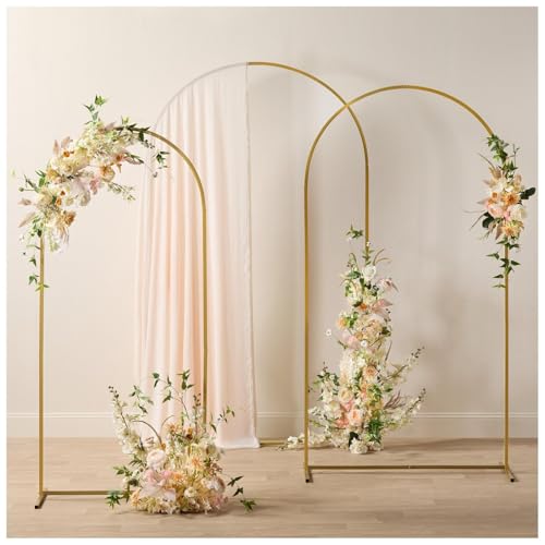 Hobby Lobby Gold Wedding Arch Backdrop, 5.8-7.2 Feet Tall, Set of 3