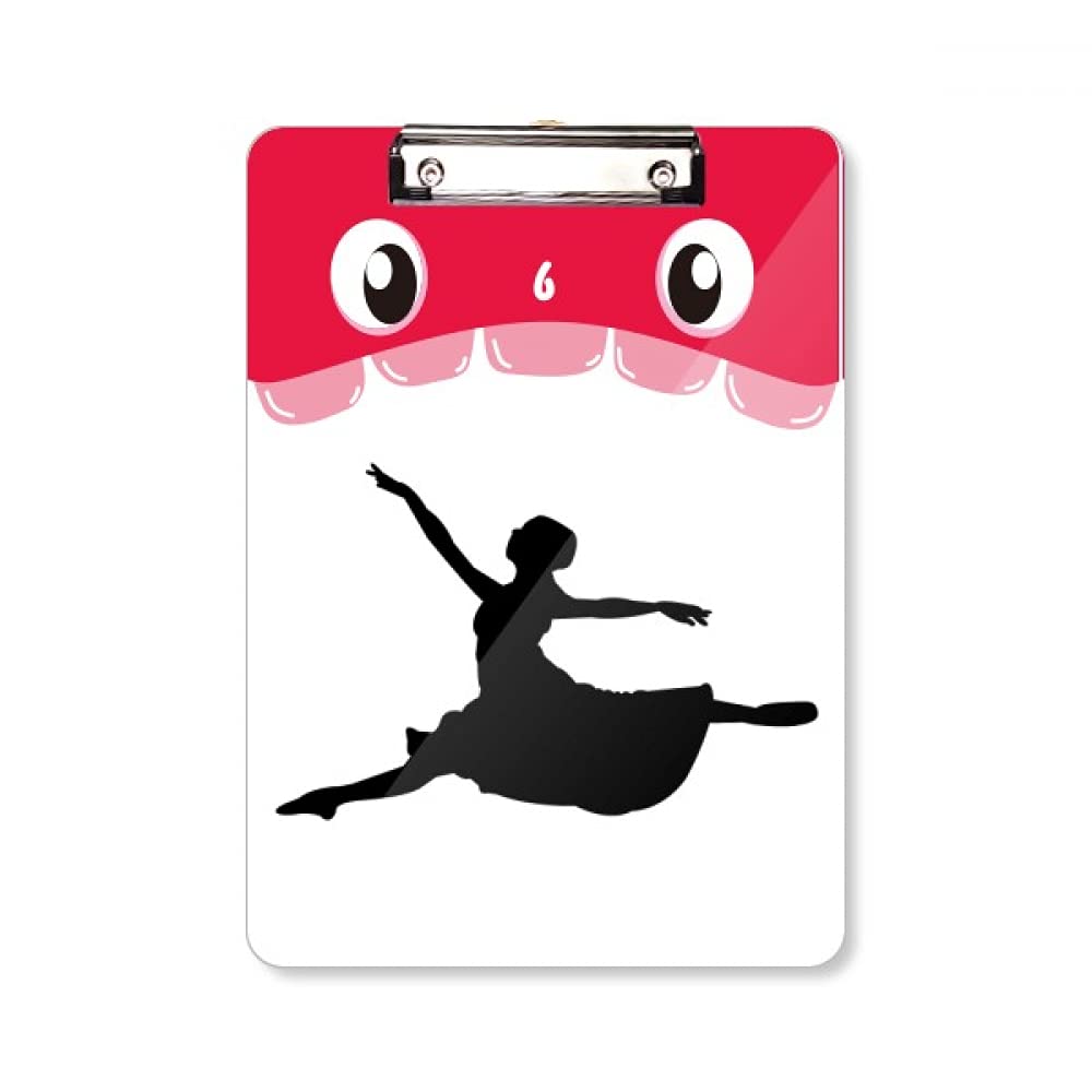 Bloc-notes d'apprentissage A4 danseur de ballet pour prendre des notes de rendement