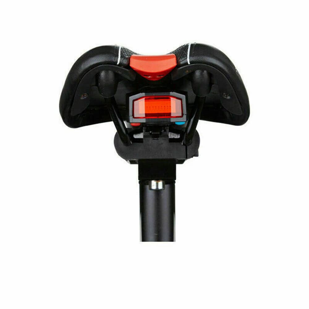 Baceyong Zestaw tylnych świateł rowerowych LED, alarm antykradzieżowy, ładowany przez USB, pilot zdalnego sterowania, ochrona przed kradzieżą, pilot zdalnego sterowania, lampa rowerowa USB