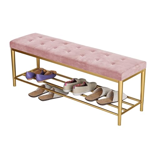 Banc de rangement pour chaussures dans l'entrée ou le couloir chic