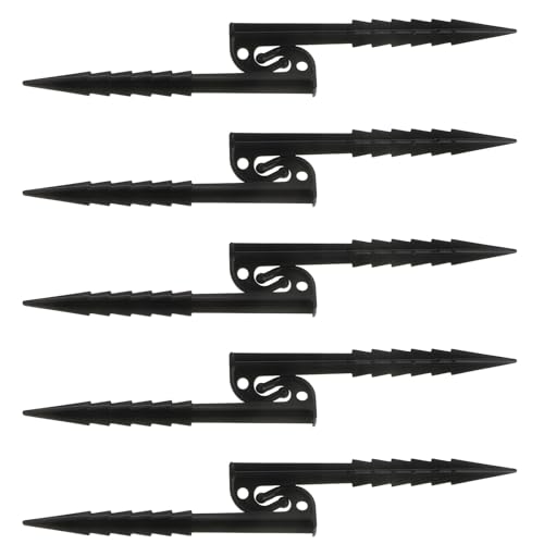 TOGEVAL 10 Stück Teiliges Zeltheringe aus Robustem Kunststoff Lange Camping Bodennägel Windfeste Zelt heringe für Harte Böden Vielseitig Einsetzbar für Zelte Markisen Strand und