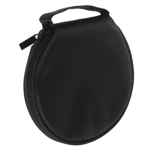 TOPBATHY Cd Storage Case and Dvd Disc Holder 20 Capacity Cds Holder Black Oxford Fabric for Travel and Home Use