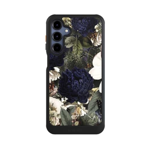 Coque Samsung Galaxy A16 5G NIVOcore de protection noire avec motif fleurs vintage Utart