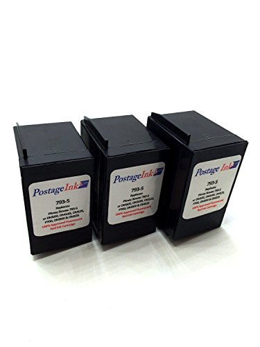 Postageink.com Brand Postage Meter Ink Cartridge for use with Sendpro C200, C300, C400, C425 Postage Meters; Non-OEM Replacement for Product # 793-5