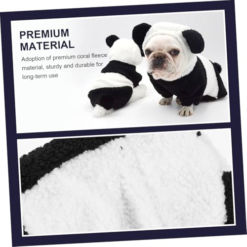 Disfraz de perro Panda coral talla M para perros pequeños miniatura 7