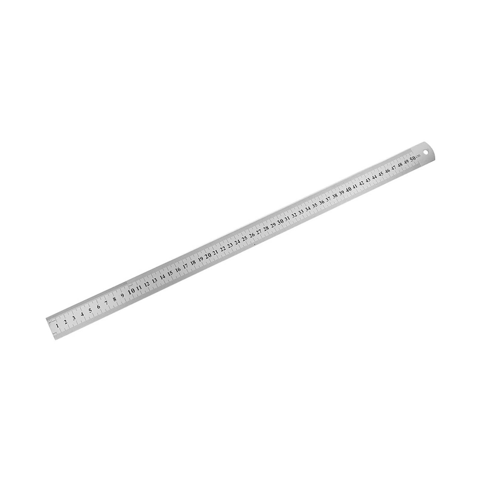 Righello in acciaio inox, strumento di misurazione di precisione su entrambi i lati, bordo resistente, ideale per misurazioni accurate