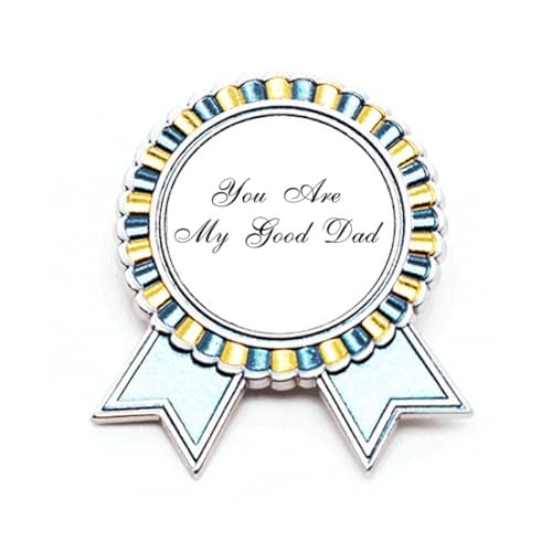 Broche citation Good Dad en métal taille M, le cadeau touchant
