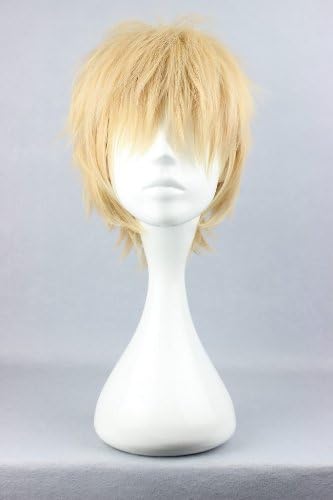 Cosplay wig Amine 35cm Short DRAMAtical Murder DMMD Noiz Blonde Costume