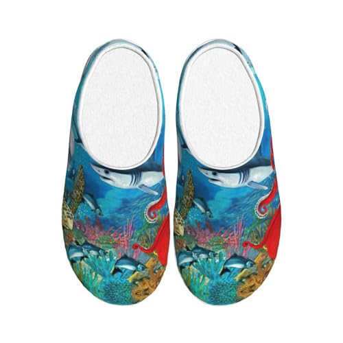 Pantoufles chaudes requin et tortue marine EdWal pour cocooning