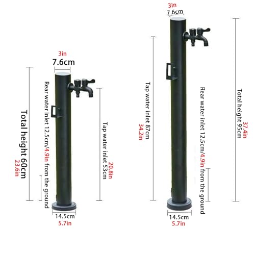 Robinet antigel de jardin vertical : distributeur d'eau autoportant - 3