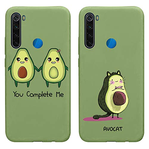 Yoedge Funda para Xiaomi Redmi Note 8 [2 Unidades], Silicona Mate Ultra Thin TPU Cubierta Transparente Movil Carcasa Antigolpes Delgado Protector...