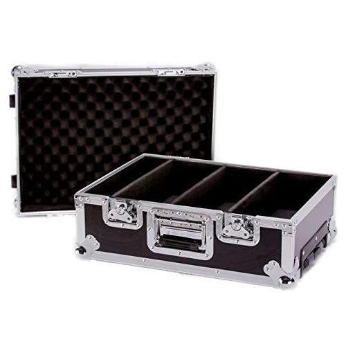 Deejay LED Fly Drive Heavy Duty Deluxe CD Case for 100 CDs with Pull-out Handle & Wheels
