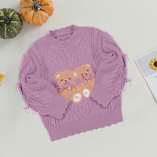 Mumetaz Toddler Baby Girl Sweaters Long Sleeve Crewneck Warm Pullover Knit Sweater Fall Winter Baby Girl Clothes2