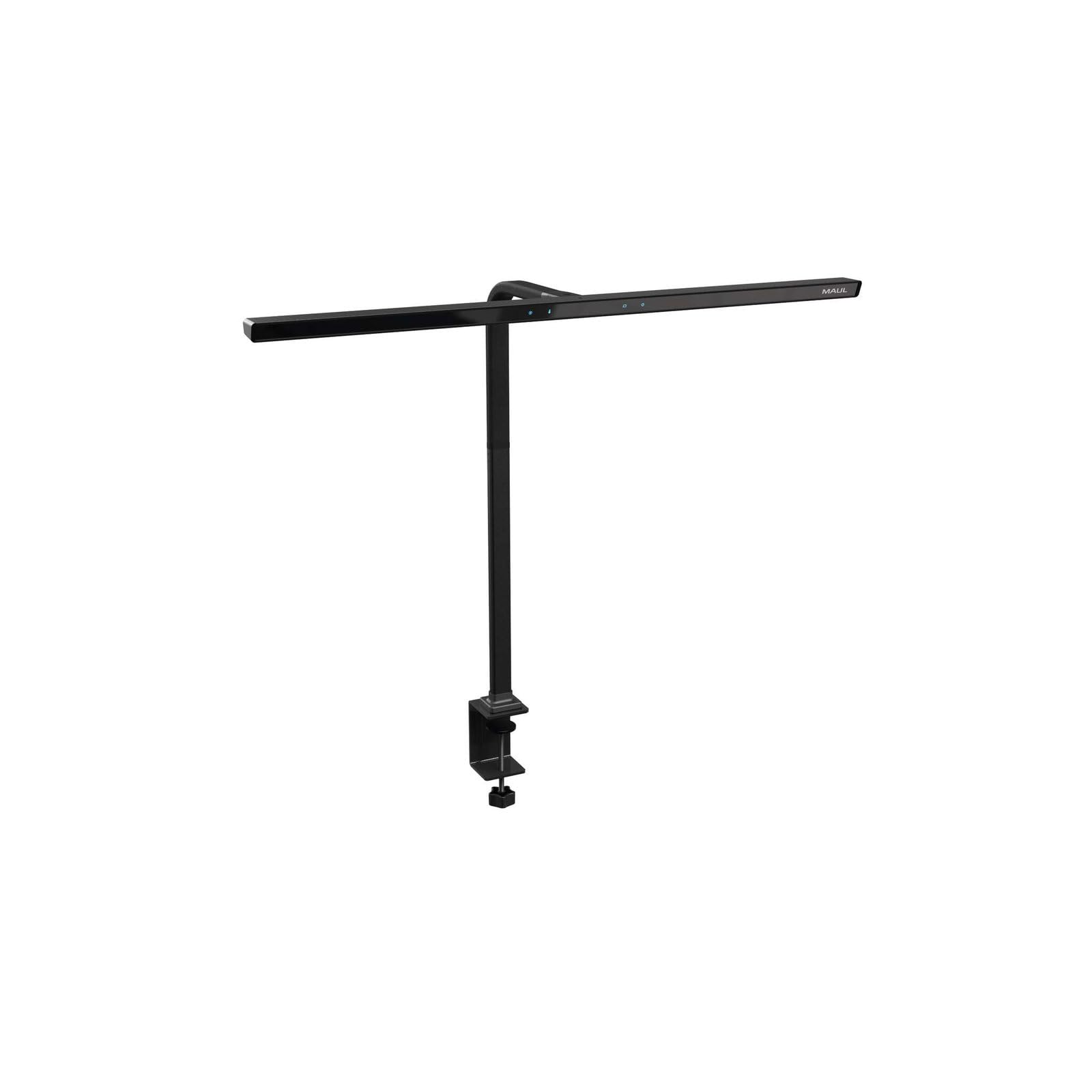 MAUL MAULgate Lampa do monitora LED, 90 x 8 x 8 cm, lampa biurkowa, ściemniana i z czujnikiem światła dziennego, lampa stołowa z podstawą zaciskową, lampa biurkowa z automatycznym wyłączaniem, 3000